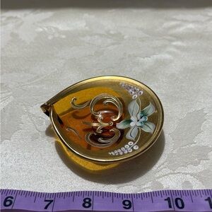 Vintage Bohemian Enamelled Trinket Dish - Murano Style